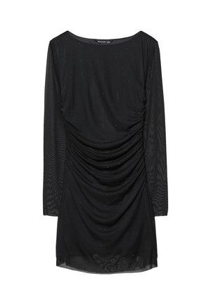 SHORT WITH RHINESTONES - Koktailové šaty/večierkové šaty - black