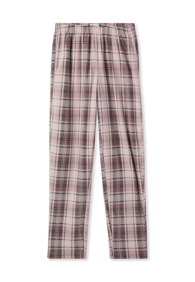 Hollister Co. MID RISE BAGGY - Pantaloni del pigiama - pink/white/rosa