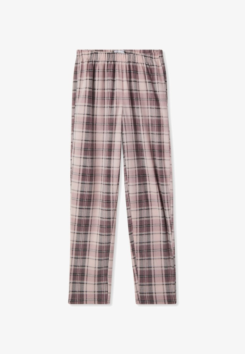 Hollister Co. MID RISE BAGGY - Pantaloni del pigiama - pink/white/rosa Hollister Co. MID RISE BAGGY - Pantaloni del pigiama - pink/white/rosa