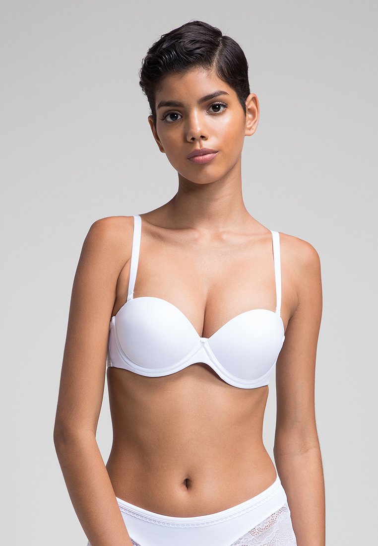 Creaciones Selene CARLOTA - Sujetador sin tirantes/multiescote - blanco