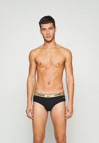 Nike Underwear BRIEF 3 PACK - Cuecas - black/gold-coloured/silver-coloured/rose gold-coloured