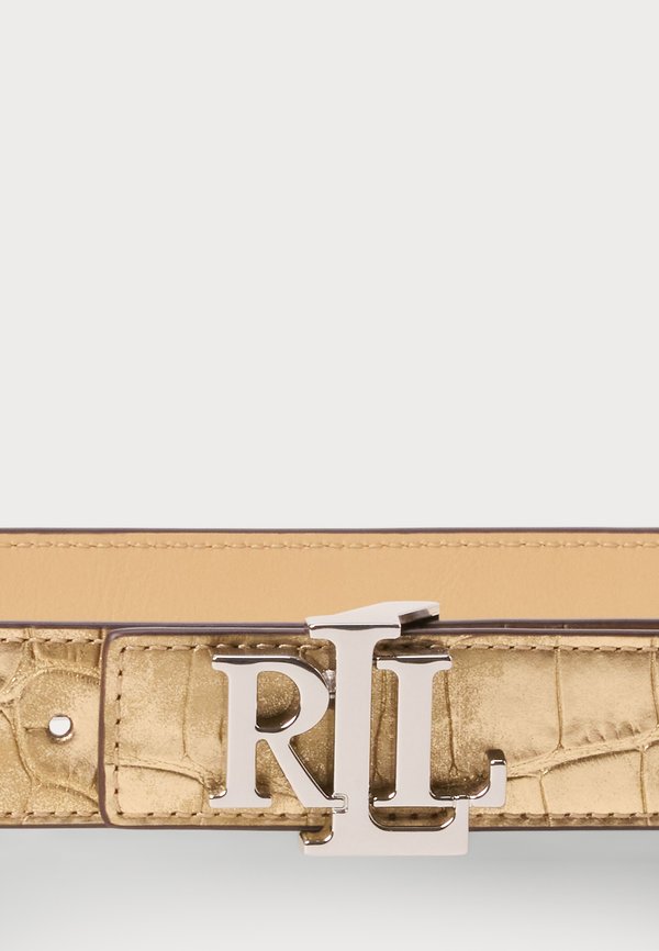 LOGO REVERSIBLE METALLIC EMBOSSED BELT - Belt3