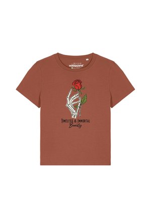 watapparel, TIMELESS IMMORTAL BEAUTY - Print T-shirt - heritage brown