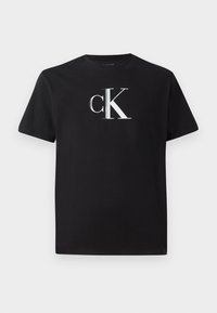CENTER MONOGRAM CLASSIC - Print T-shirt - black