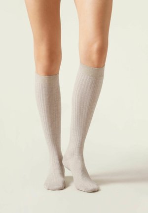 Calzedonia Kniestrümpfe - hautfarben natural sand blend