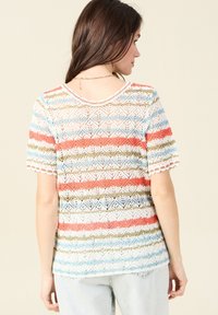 BONOBO Jeans MIT KURZEN ÄRMELN - Camiseta estampada - violet clair