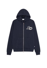ZIPPER HOOD - Camisola com fecho - dark navy blue