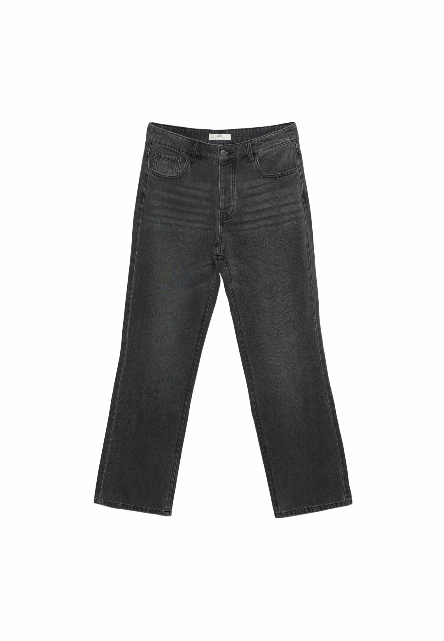 Dark grey straight leg jeans