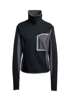 CLIMAWARM RUNNING FULL-ZIP MIDLAYER - Zip-up sweatshirt - black utility black