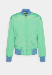 Versace Jeans Couture PRINTED GARLAND - Blusão aviador - blue/gold