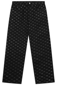 FAVELA MONOGRAM UNISEX - Løst sittende jeans - black denim