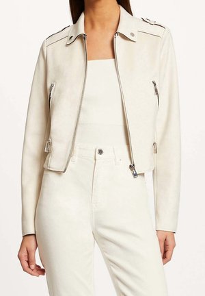 Veste en similicuir - off-white