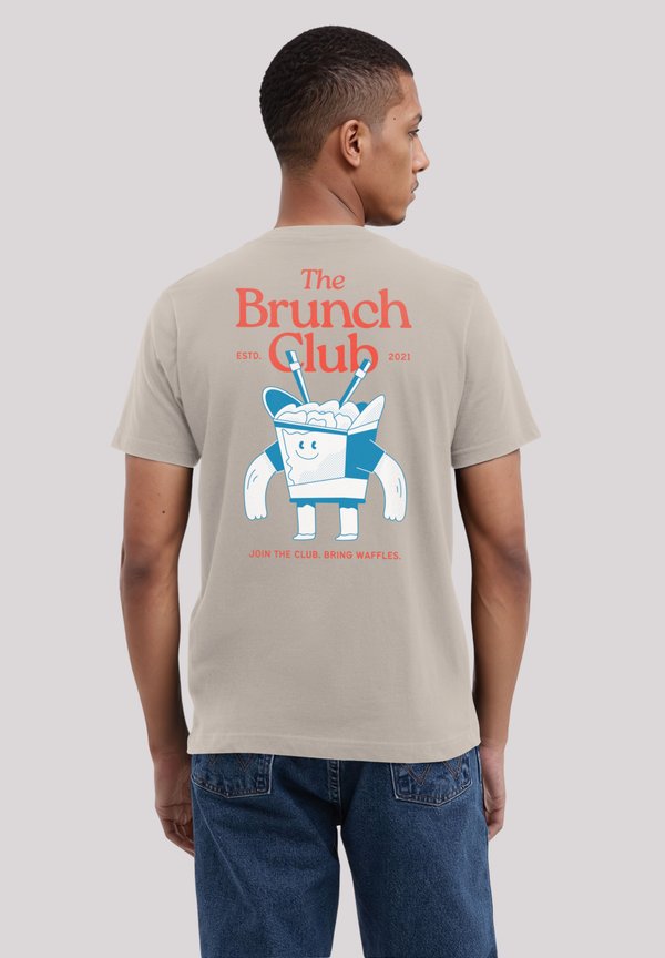 THE BRUNCH CLUB - T-Shirt print - sand