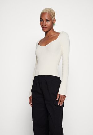 LIVERLY KNITTED TOP - Maglione - butter cream