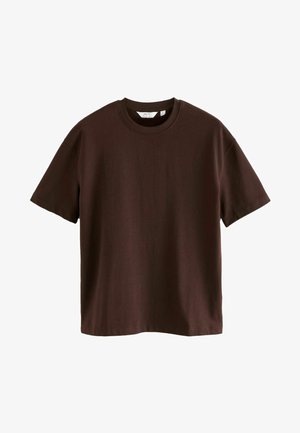 Next HEAVYWEIGHT - Basic póló - mottled brown