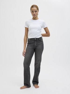 JXNICE  - Straight leg jeans - dark grey denim