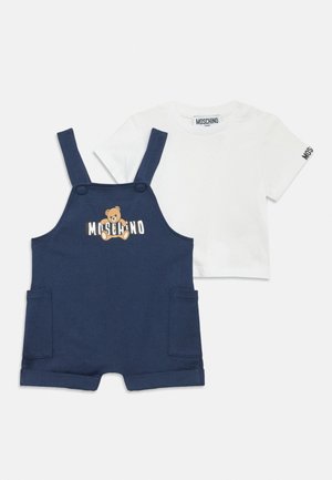 MOSCHINO UNISEX SET - Salopette - white/blue navy