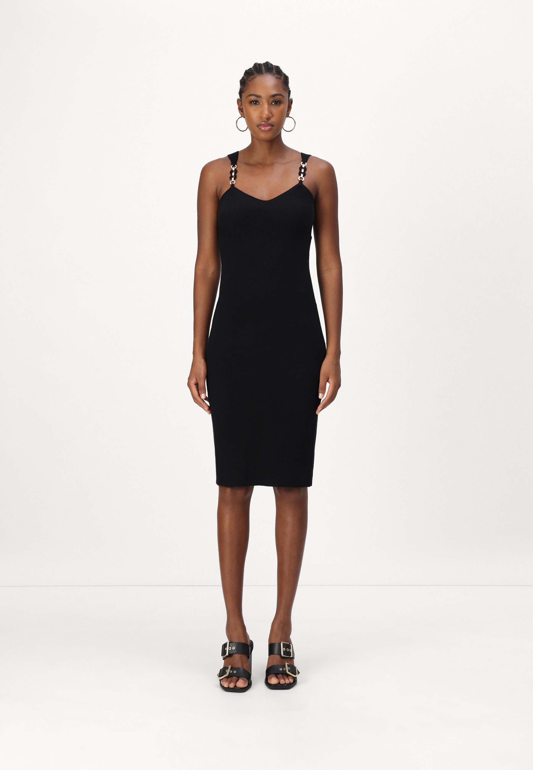 TWINSET KNITTED DRESS - Jumper dress - nero/black - Zalando.ie