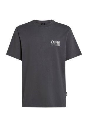Gray cotton t-shirt with short sleeves, crew neck, and white O'Neill logo. Simple design, regular fit, no patterns or accents.