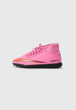 JR MERCURIAL SUPERFLY 10 UNISEX - Botines de fútbol para césped - magic flamingo/black total crimson