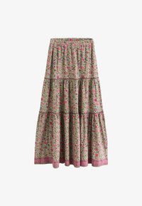 Non selezionato, green pink flower print