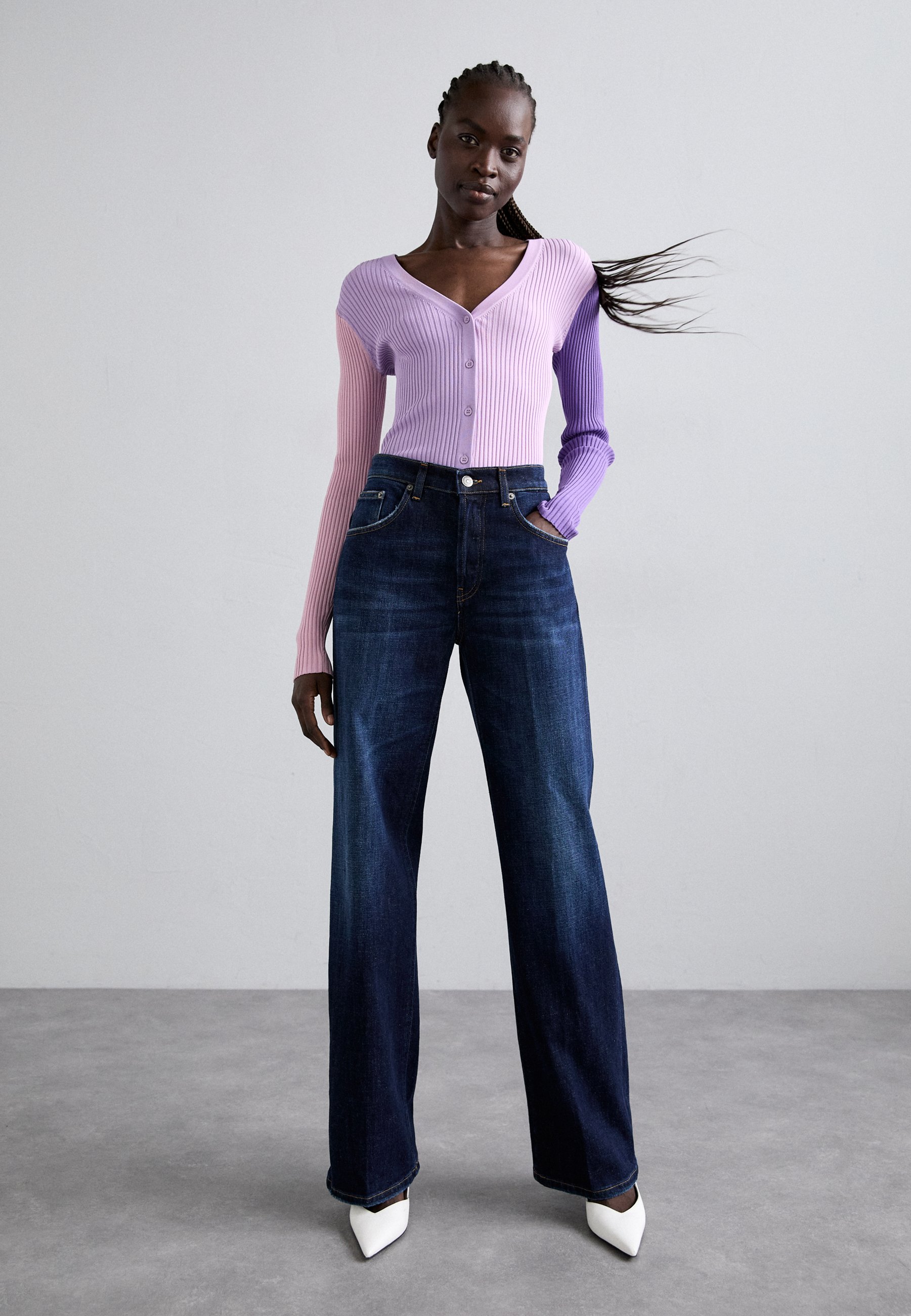 Dondup JACKLYN - Wide Leg - blue/blu denim - Zalando.it