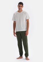 Pantaloni Pigiama Uomo Dagi - Cotone 100%, Vita Regolare, Righe Classiche - Comodi E Morbidi