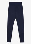 FULL LENGTH MID RISE LEGGINGS WITH RIBBED ANKLE - Leggings - dark blue
