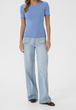 Kaffe, T-shirt basique - light blue