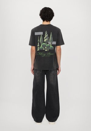 TOPIARY VINTAGE UNISEX - Print T-shirt - vintage black