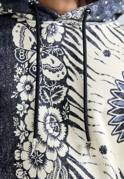 Roberto Cavalli BANDANA COOL FIT HOODIE - Hoodie - blue