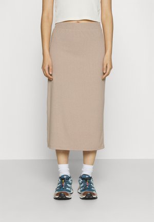 Pieces Petite PCKYLIE MIDI SKIRT - Pencil φούστα - silver mink