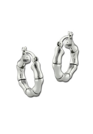 SilberDream CREOLEN BAMBUS - Earrings - silberfarben