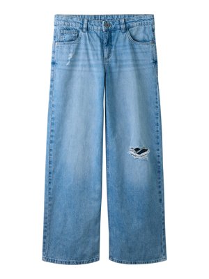 TWO SOON DESTROYED-EFFEKT - Straight leg jeans - medium blue denim