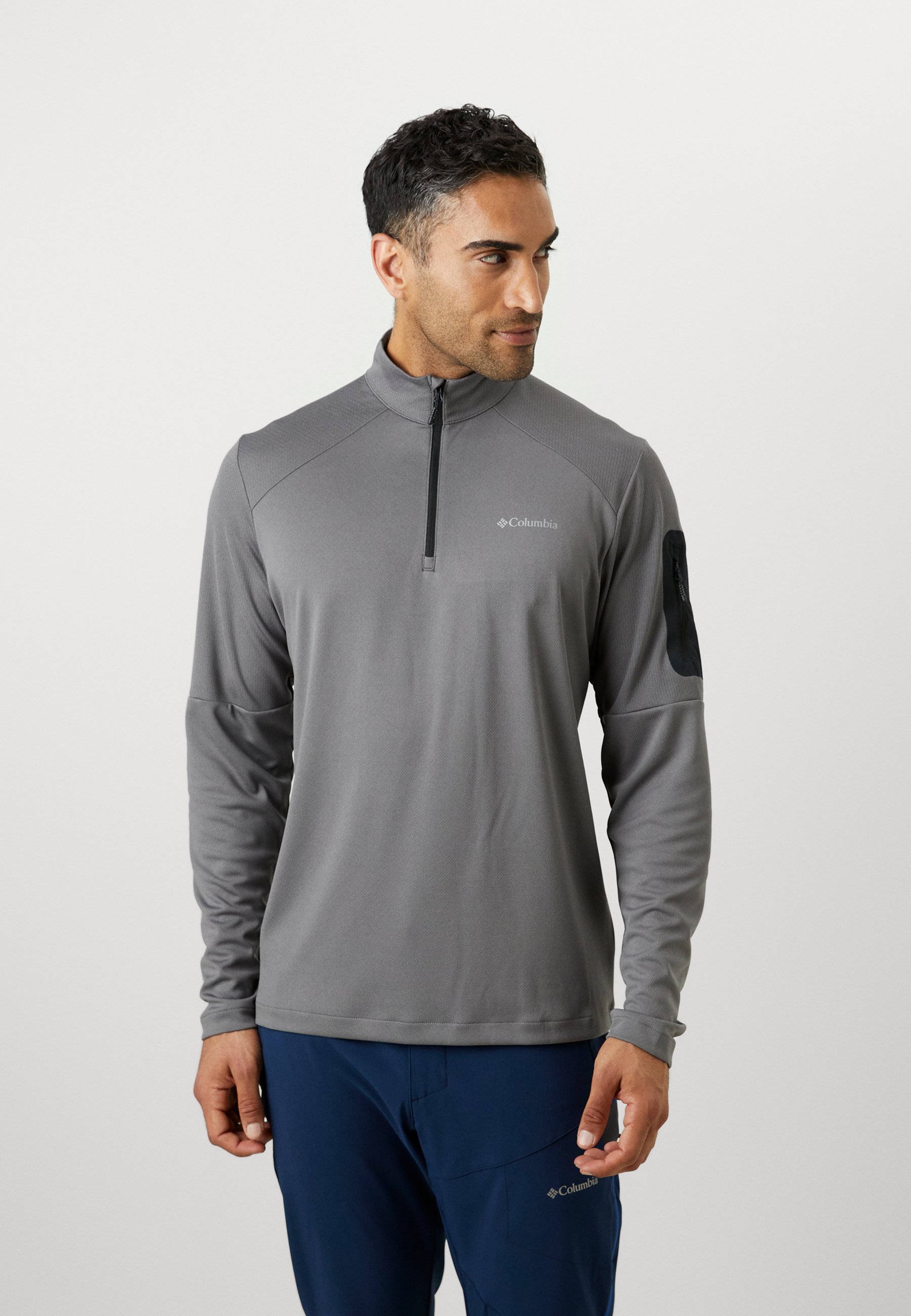 T-shirt Columbia Homme Super Doux - Couleur Gris Bruyère, 100% Coton, Taille Regular, Neuf Avec étiquettes