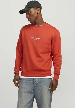 Jack & Jones JORVESTERBRO CREW NECK - Sportinis megztinis - summer fig