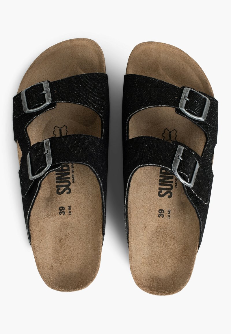 Damen Sneaker | SUNBAY DUNIA Pantolette flach black/schwarz - IO44551 Damen Sneaker | SUNBAY DUNIA Pantolette flach black/schwarz - IO44551