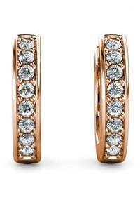 Ohrringe - couleur or rose/cristal