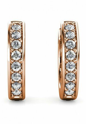 Oorbellen - couleur or rose/cristal