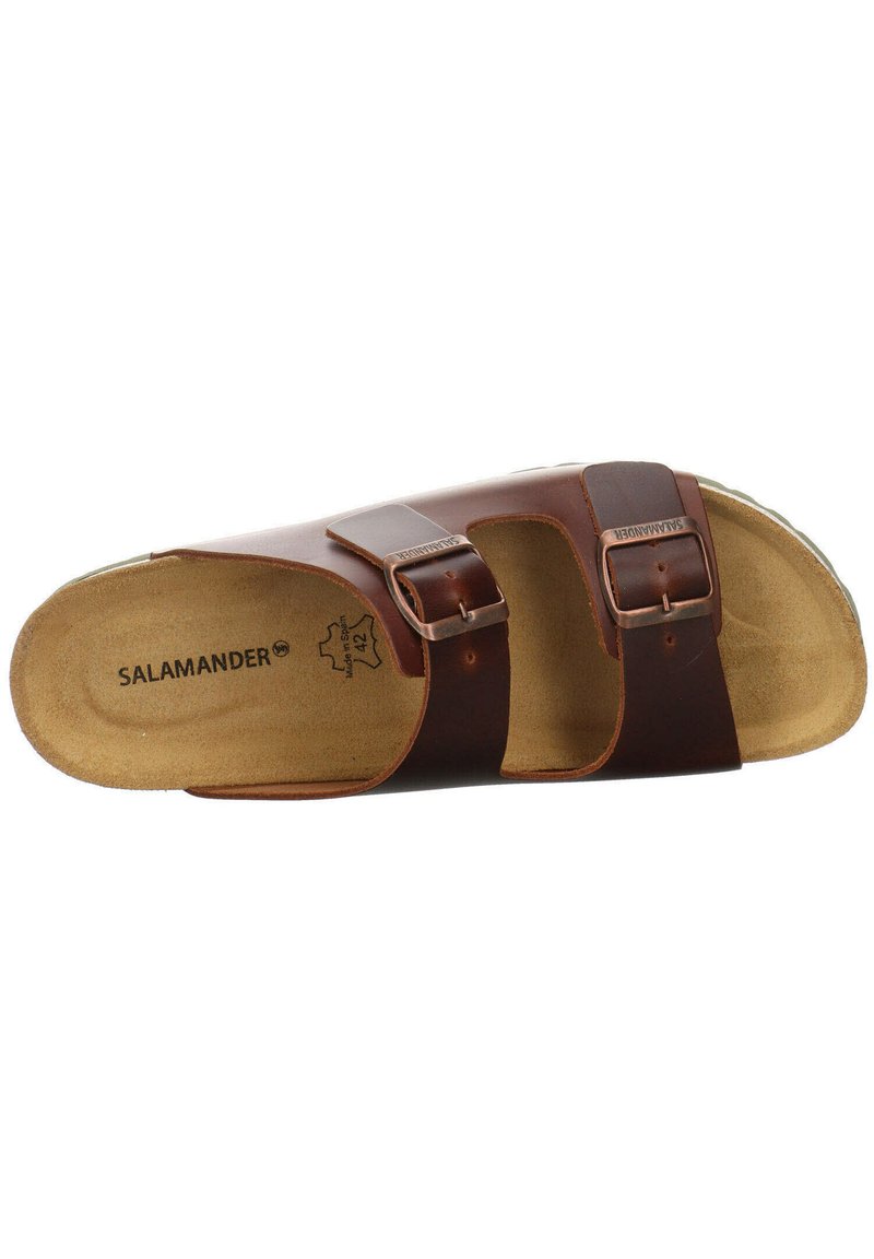 Herren Sandalen | Salamander BALBAO Pantolette flach braun dunkel/dunkelbraun - FO00018 Herren Sandalen | Salamander BALBAO Pantolette flach braun dunkel/dunkelbraun - FO00018