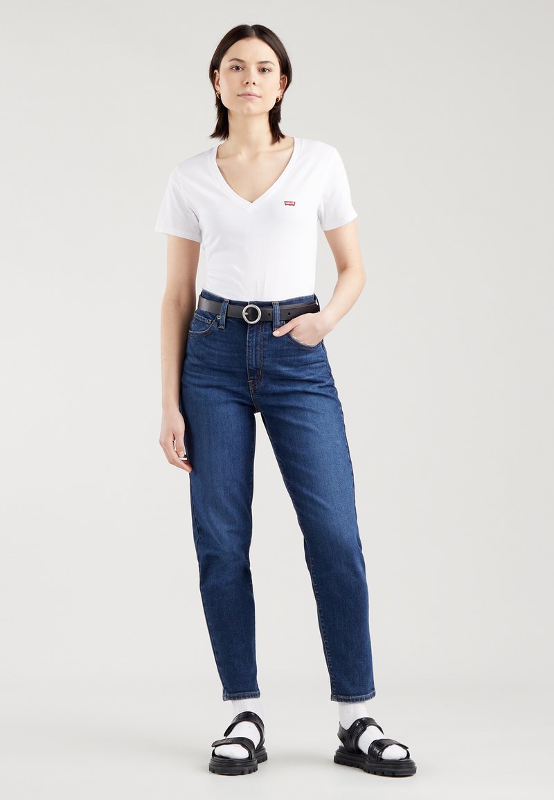 Levi's® - VNECK TEE 2 PACK  - Basic T-shirt - white/caviar, Enlarge