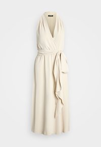 GEORGETTE HALTER COCKTAIL DRESS - Cocktail dress / Party dress - mascarpone cream