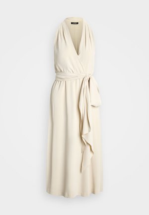 Lauren Ralph Lauren GEORGETTE HALTER COCKTAIL DRESS - Cocktailkjole - mascarpone cream