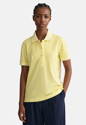 GANT SUNFADED  - Polo shirt - lemonade yellow
