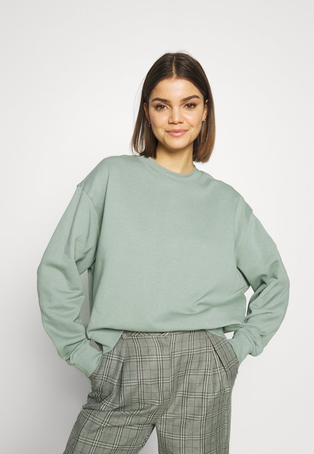 HUGE CROPPED - Sweatshirt - sage green