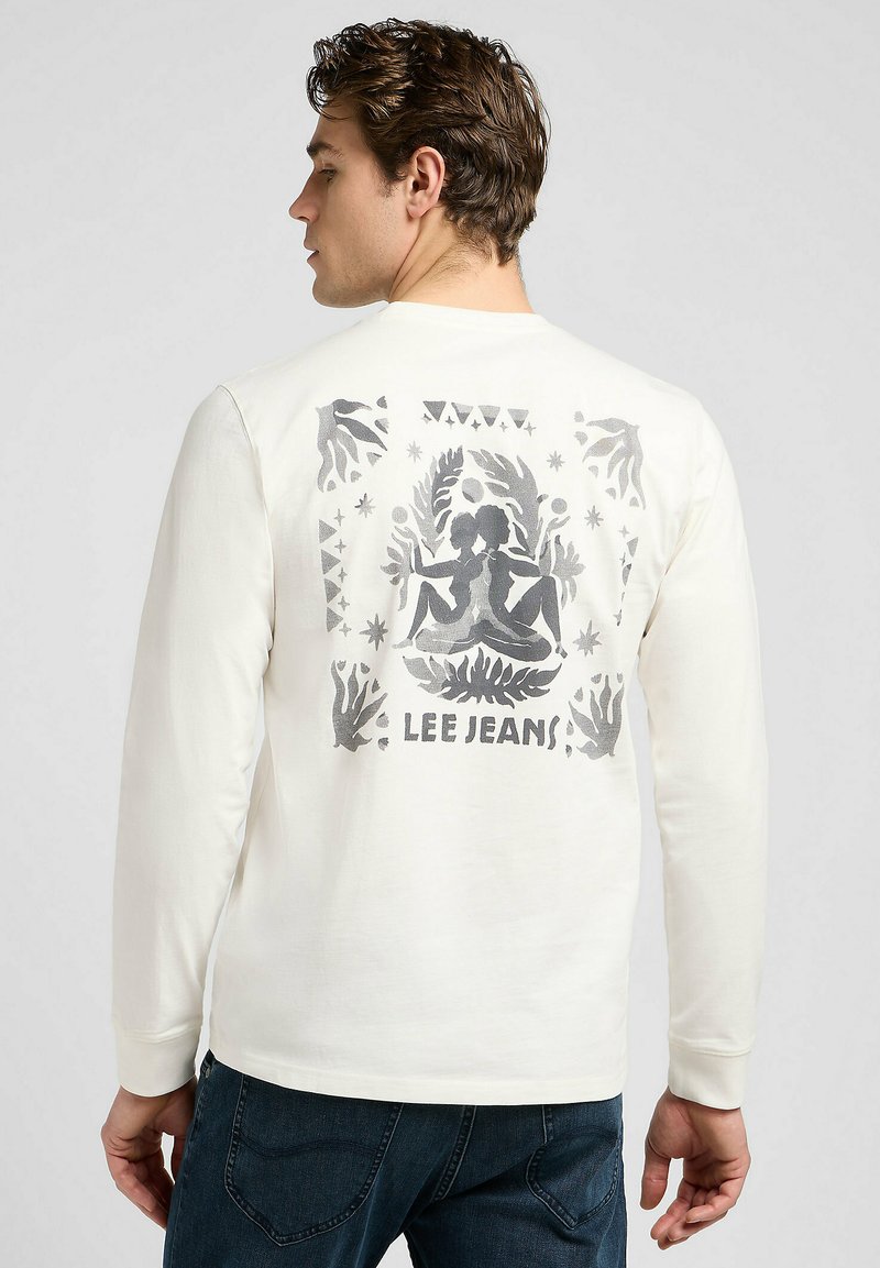 Lee TEE - REGULAR FIT - Long sleeved top - ecru