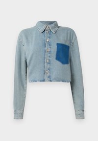 Button-down blouse - light blue