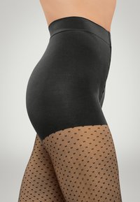 Wolford CONTROL DOTS - Strumpbyxor - fairly light black