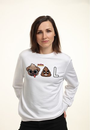 Henry Tiger, DEADPOOL & WOLVERINE DOGPOOL EMOJIS - Sweatshirt - white