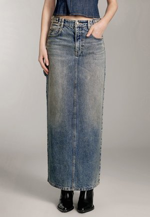 Maxi skirt - grey blue